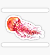 Orange Jellyfish Sticker