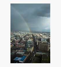 Rainbow Over East Vancouver Photographic Print