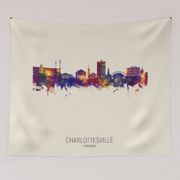 Item preview, Charlottesville Virginia Skyline designed and sold by ArtPrints.