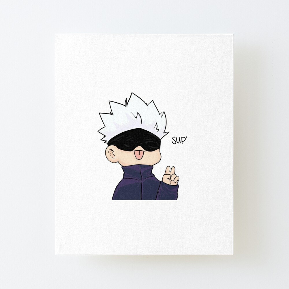 Funny Chibi Of Gojo Satoru Cute Anime Ahaha I M Gonna Kill Ya Jujutsu Kaisen Anime Art Board Print For Sale By Cutebll Redbubble