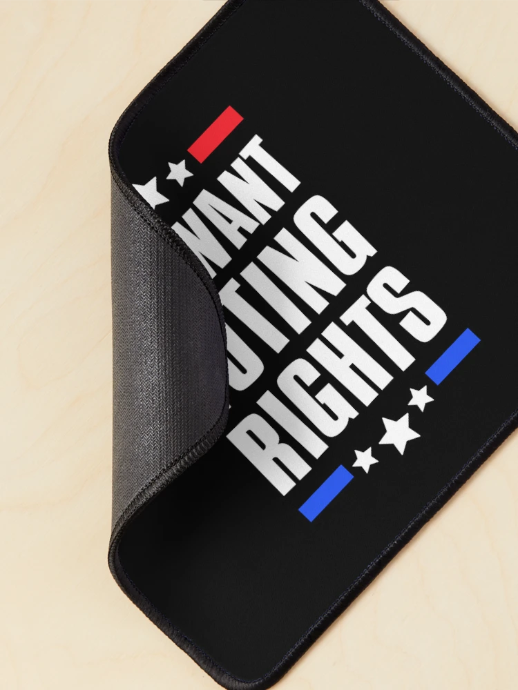Thumbnail 2 of 5, Mouse Pad, We Want Voting Rights, Voting Rights are Human Rights designed and sold by FNStuff.