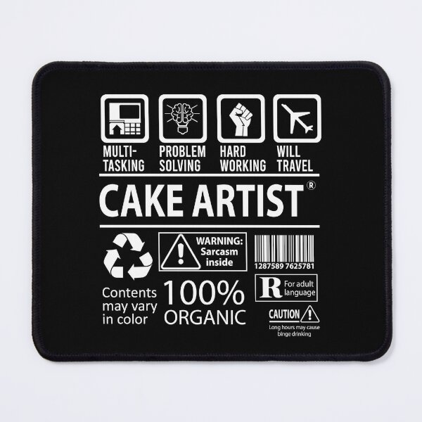 Item preview, Cake Artist T Shirt - MultiTasking Certified Job Gift Item Tee designed and sold by sabinacsnm.