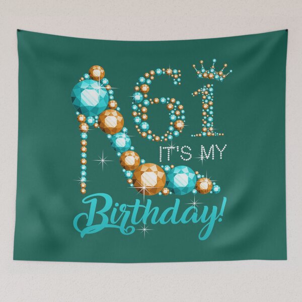 Item preview, Women It's My 61st Shoe Crown Happy 61th birthday T-Shirt designed and sold by EbuLele.
