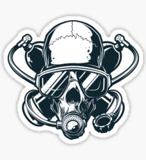 Pegatina Scuba Diver Twinset Diving Theme