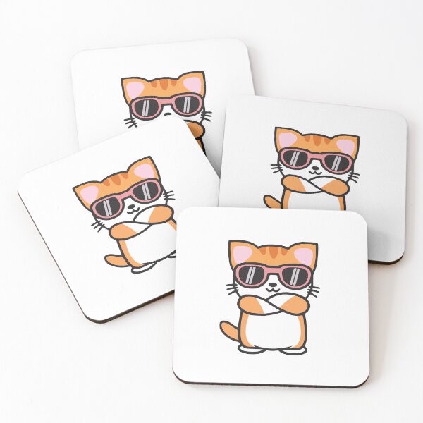 Item preview, Tabby cat with sunglasses designed and sold by DerFranke.