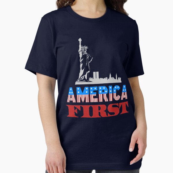 Item preview, America First - Donald Trump designed and sold by Flippant Shirts.