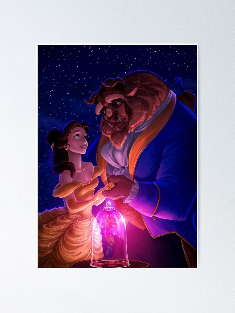 Poster La Bella Y La Bestia De Byleyn Redbubble