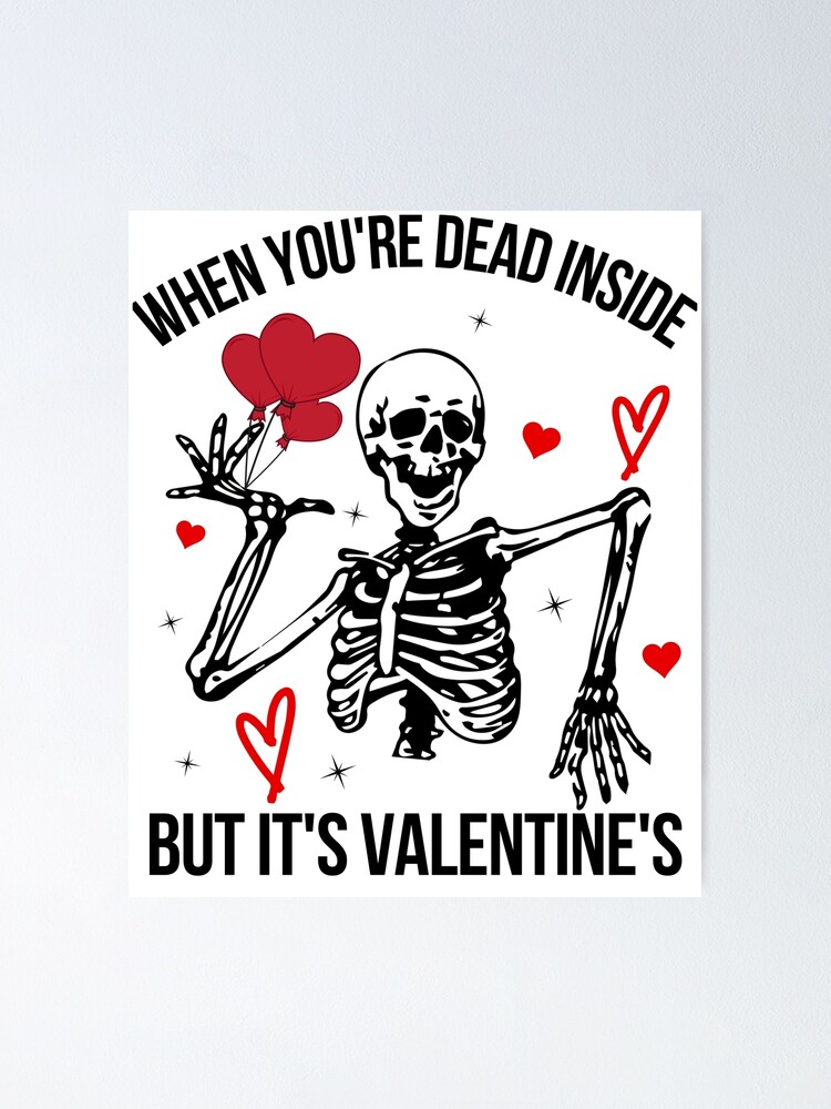 I Love You With Every Bone In My Body Funny Skeleton Valentine's Day Card