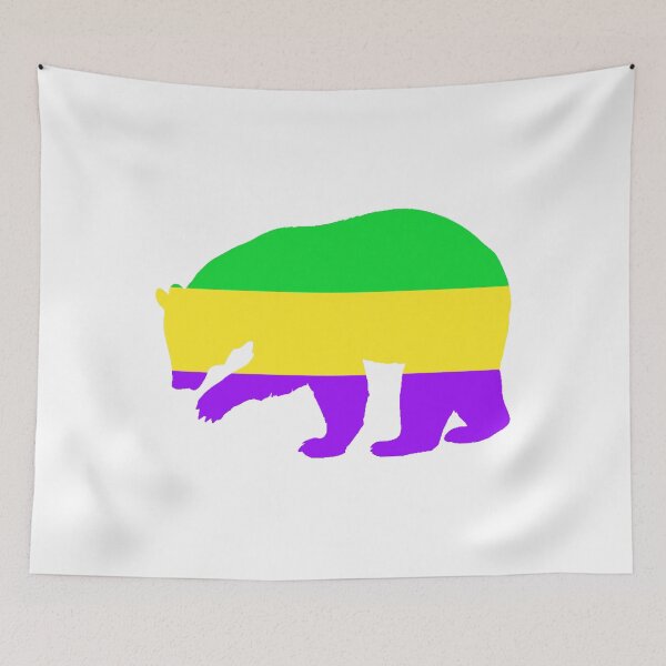 Item preview, Mardi Gras Bear designed and sold by uniqueitems.