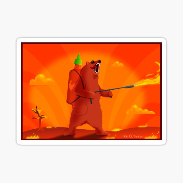 Sriracha Bär Sticker