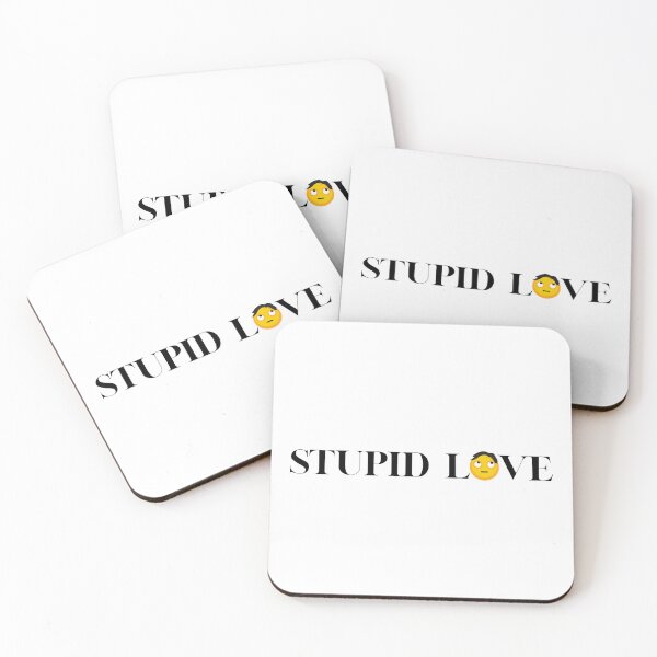 Item preview, STUPID LOVE EMOJI, BLACK designed and sold by imabbhey.