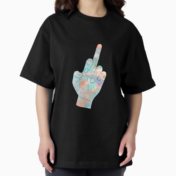 Doigt coloré T-shirt oversize