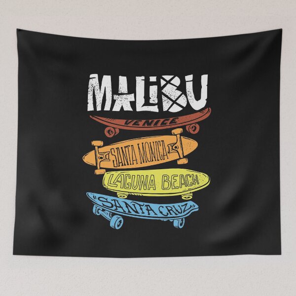 Item preview, Malibu t-shirt, santa monica laguna beach, venice skatebord designed and sold by NOURnina.
