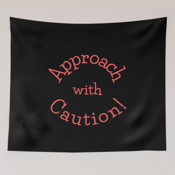 Item preview, Approach with Caution - funny word art designed and sold by Jamiecsmith1986.