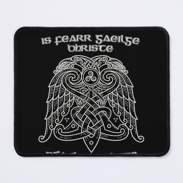 Item preview, Broken Irish, Clever English, Traditional Gaelic Language, Celtic Saying Design, Celtic Knotwork designed and sold by Proverbial Wisdom Design.