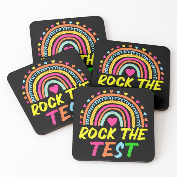 Item preview, Rock The Test Teacher Test Day Testing Day Rainbow Teacher Premium T-Shirt designed and sold by CalackxiOta.