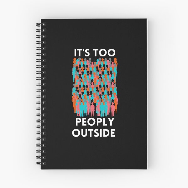 Item preview, Social Overload: Too Peoply Statement Art designed and sold by DonneeCreations.