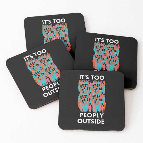 Item preview, Social Overload: Too Peoply Statement Art designed and sold by DonneeCreations.