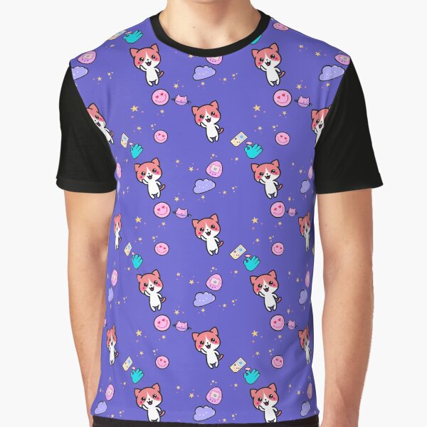 Item preview, Kawaii Seamless Pattern T-Shirt, Cute Kawaii Retro Graphic designed and sold by GO SHIRT-TEE.