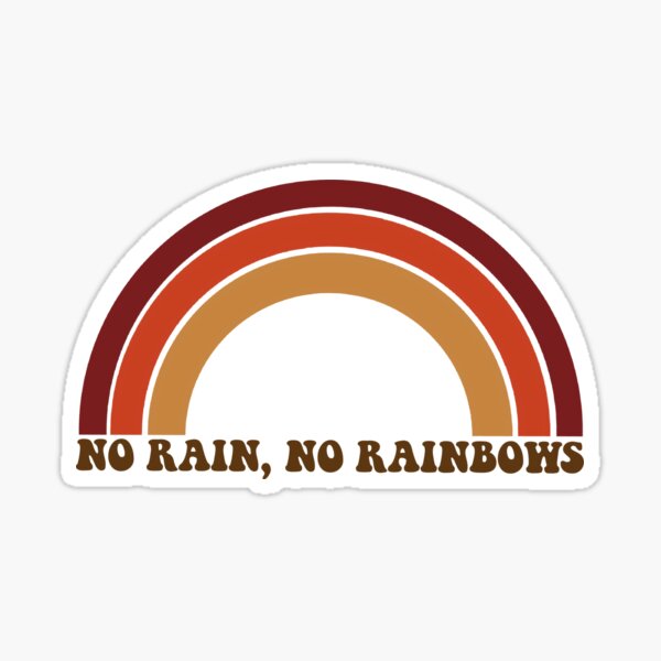 No Rain No Rainbow women's graphic tee - black