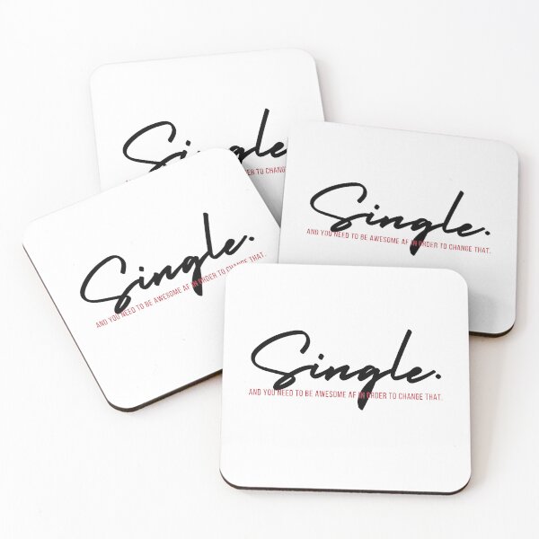 Item preview, SINGLE, BLACK RED CURSIVE TEXT designed and sold by imabbhey.