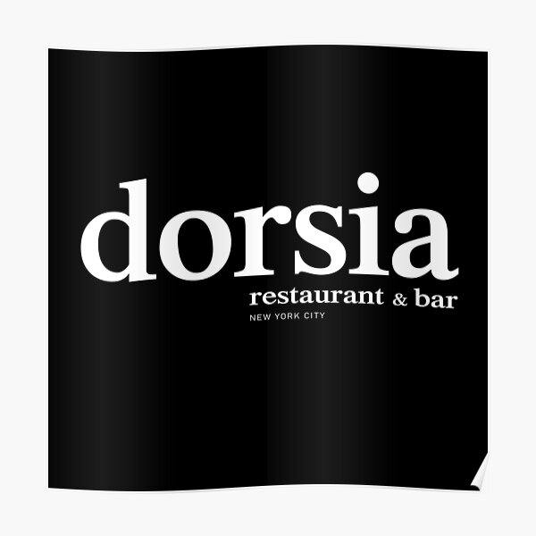 "Dorsia Restaurant and Bar" Poster for Sale by chazy73 Redbubble