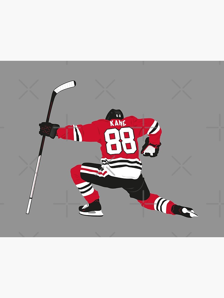 Patrick Kane 88 Blackhawks Goal Celebration Art Sticker for Sale by  BearCreative