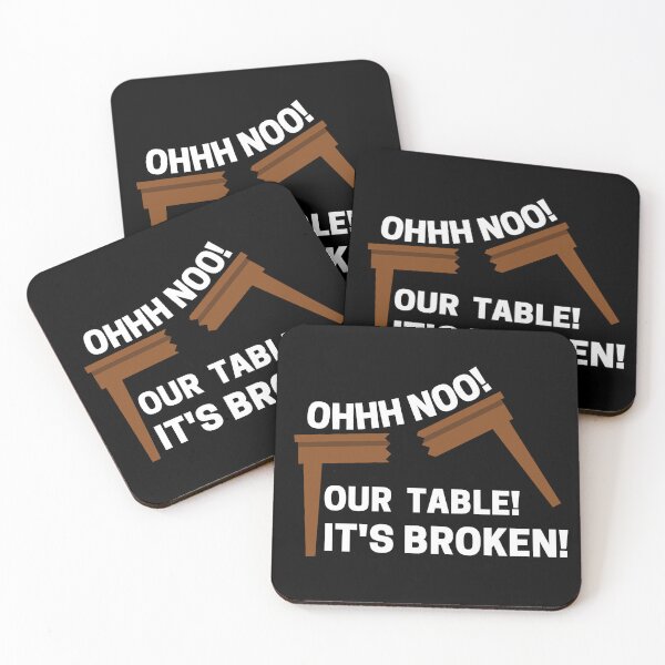 Item preview, Oh No! Our Table! It's Broken! designed and sold by raccoonbox.