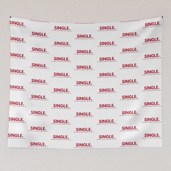 Item preview, SINGLE, RED TEXT 2 designed and sold by imabbhey.