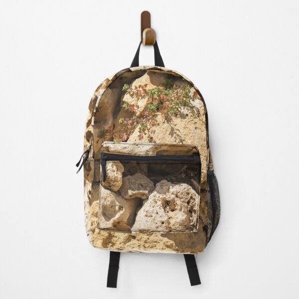 Item preview, Life on Bare Rock - Delicate Plants on Ancient Limestone Wall designed and sold by Georgia Mizuleva.