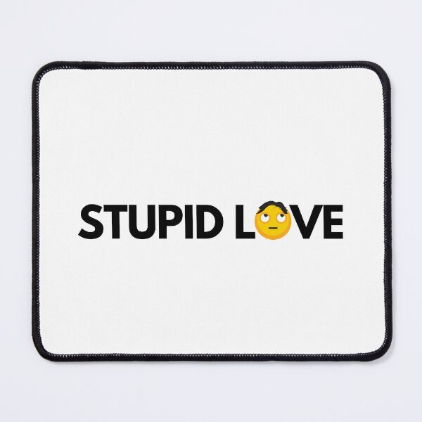 Item preview, STUPID LOVE, BLACK TEXT WITH EMOJI 2  designed and sold by imabbhey.