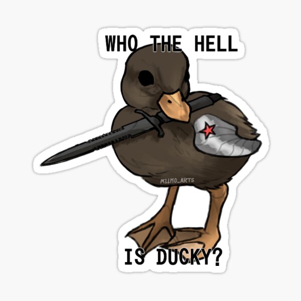 Vista previa del artículo con la obra «¿Quién diablos es Ducky?», diseñado y vendido por MilmosArt.