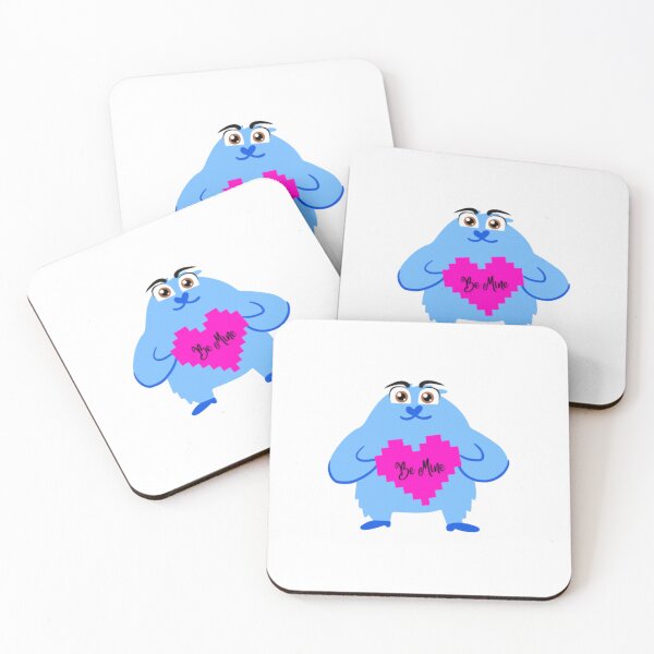 Item preview, Be Mine Monster With Heart - Valentines designed and sold by LMoonDesigns.