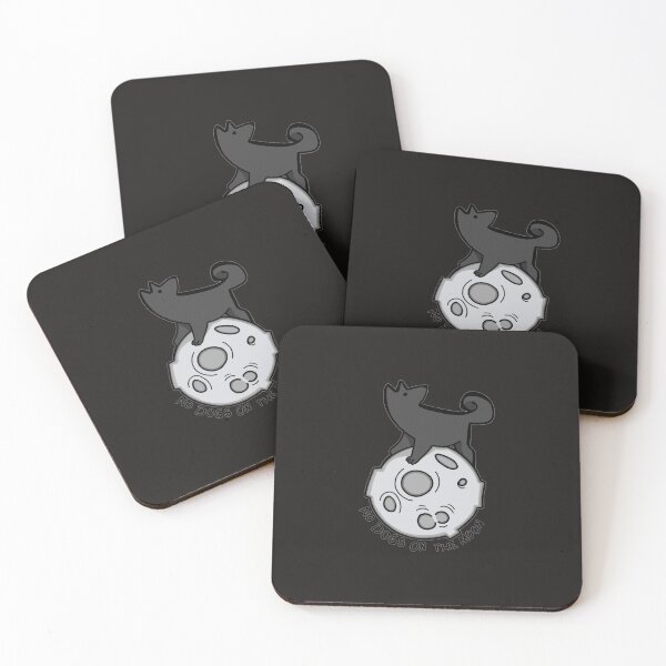 Item preview, No Dogs On the Moon Sticker designed and sold by KiliDrennan.