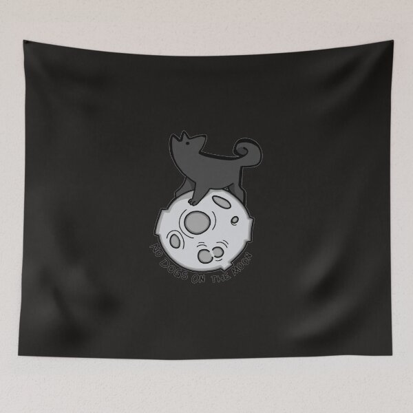 Item preview, No Dogs On the Moon Sticker designed and sold by KiliDrennan.