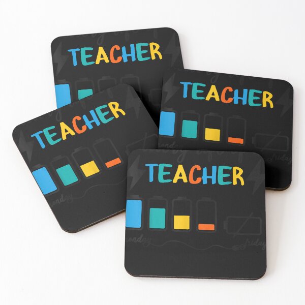 Item preview, Battery Lifes Of A Teacher Monday Friday  designed and sold by trellischrist.