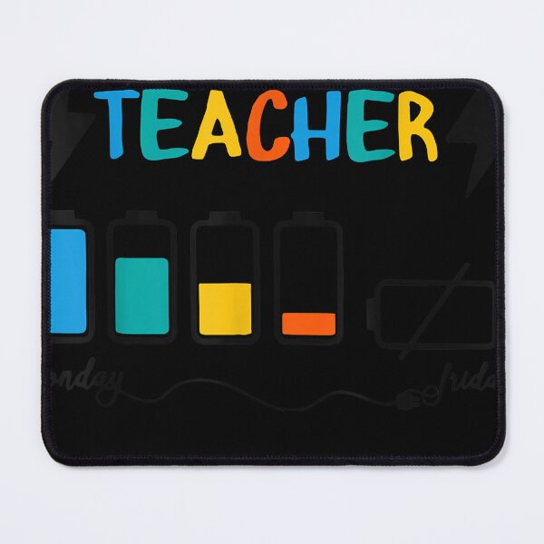 Item preview, Battery Lifes Of A Teacher Monday Friday designed and sold by trellischrist.