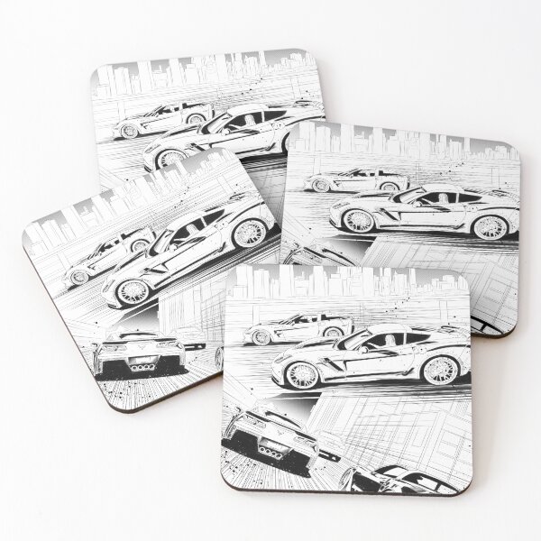 Item preview, corvette old vs new designed and sold by ThibVigneron.