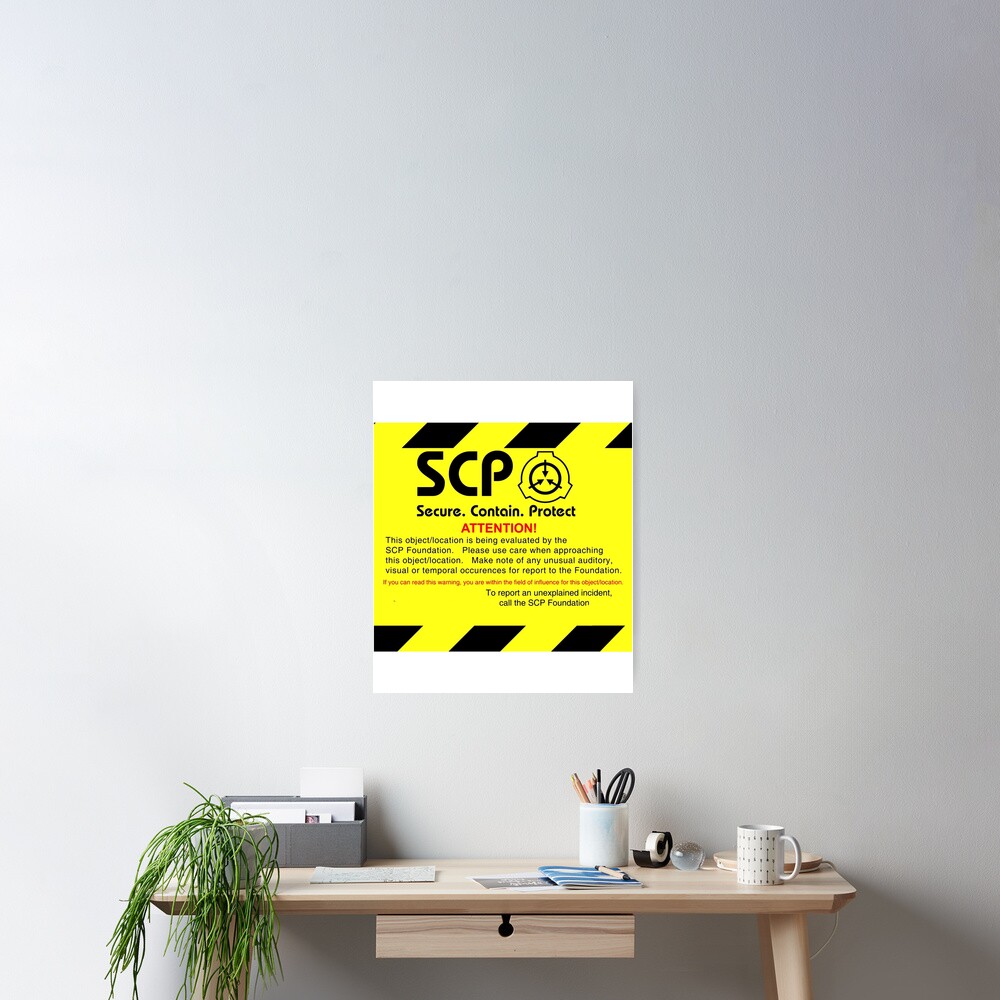 SCP Foundation Warning Attention Sticker for Sale by Yu-u-Ta