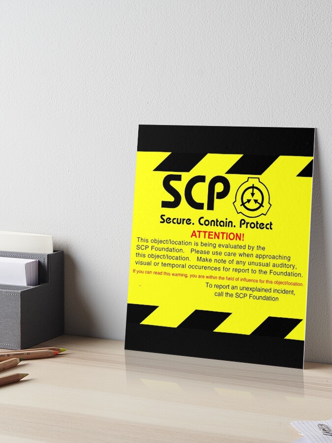 SCP Foundation Warning Attention Art Board Print for Sale by Yu-u-Ta