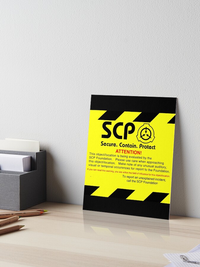 SCP Foundation Warning Attention Art Board Print for Sale by Yu-u-Ta