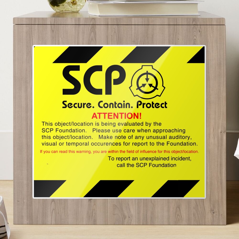 SCP Foundation Warning Attention Sticker for Sale by Yu-u-Ta