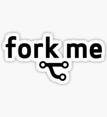 Git fork me Sticker