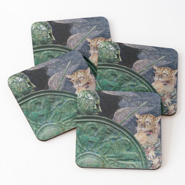 Item preview, ANTIQUE WARRIOR WITH LEOPARD designed and sold by BulganLumini.