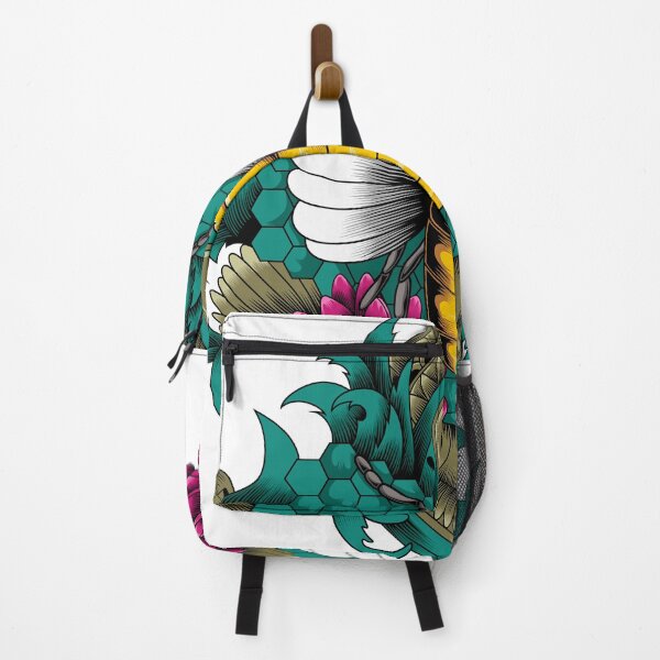 Item preview, Bee with lotus flower and ornament designed and sold by Marciano Graphic.