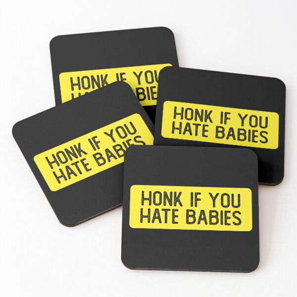 Item preview, Honk If You Hate Babies Funny Bumper designed and sold by Sour Soul.