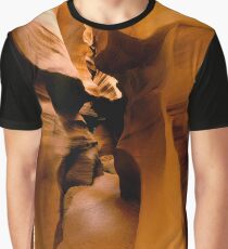 Yellow Golden Sandstone Shapes Graphic T-Shirt