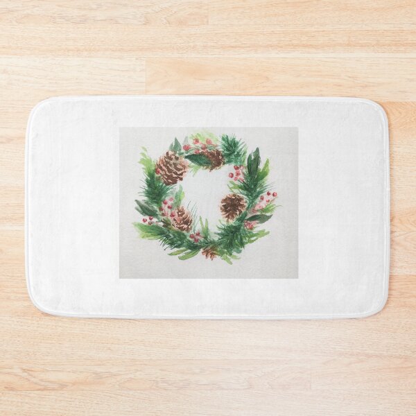 Item preview, Watercolor christmas wreath designed and sold by TATI-ART-STUDIO.
