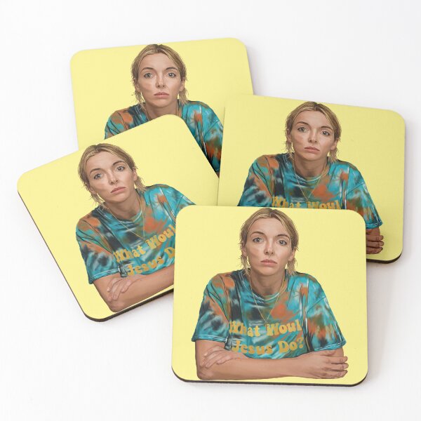 Item preview, What Would Jesus Do?  Villanelle Killing Eve Season 4 , S4 first look Jodie Comer  designed and sold by rikiiart.