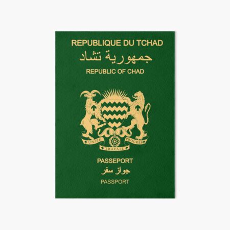 Item preview, Chad passport  designed and sold by Travellerz.
